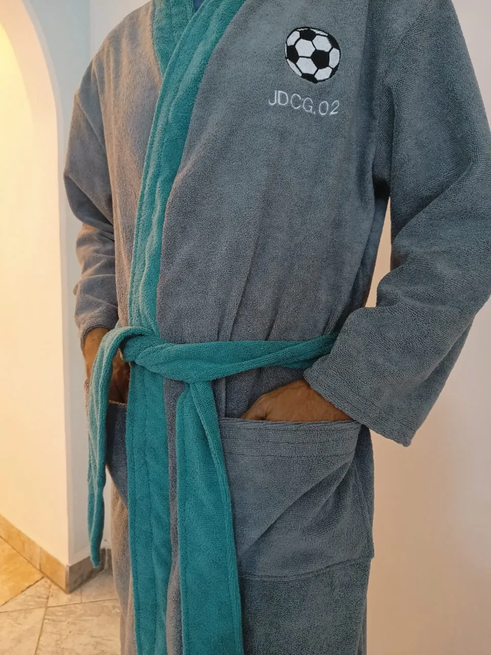 Bata Fútbol gris y verde